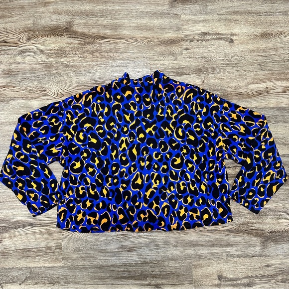 Zara Jacquard Patterned Sweater Cheetah Print Turtleneck - Picture 15 of 15